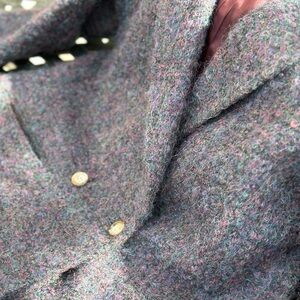 Lady Jefferson Boucle Style Jacket in a Multicolor Wool Blend Fabric